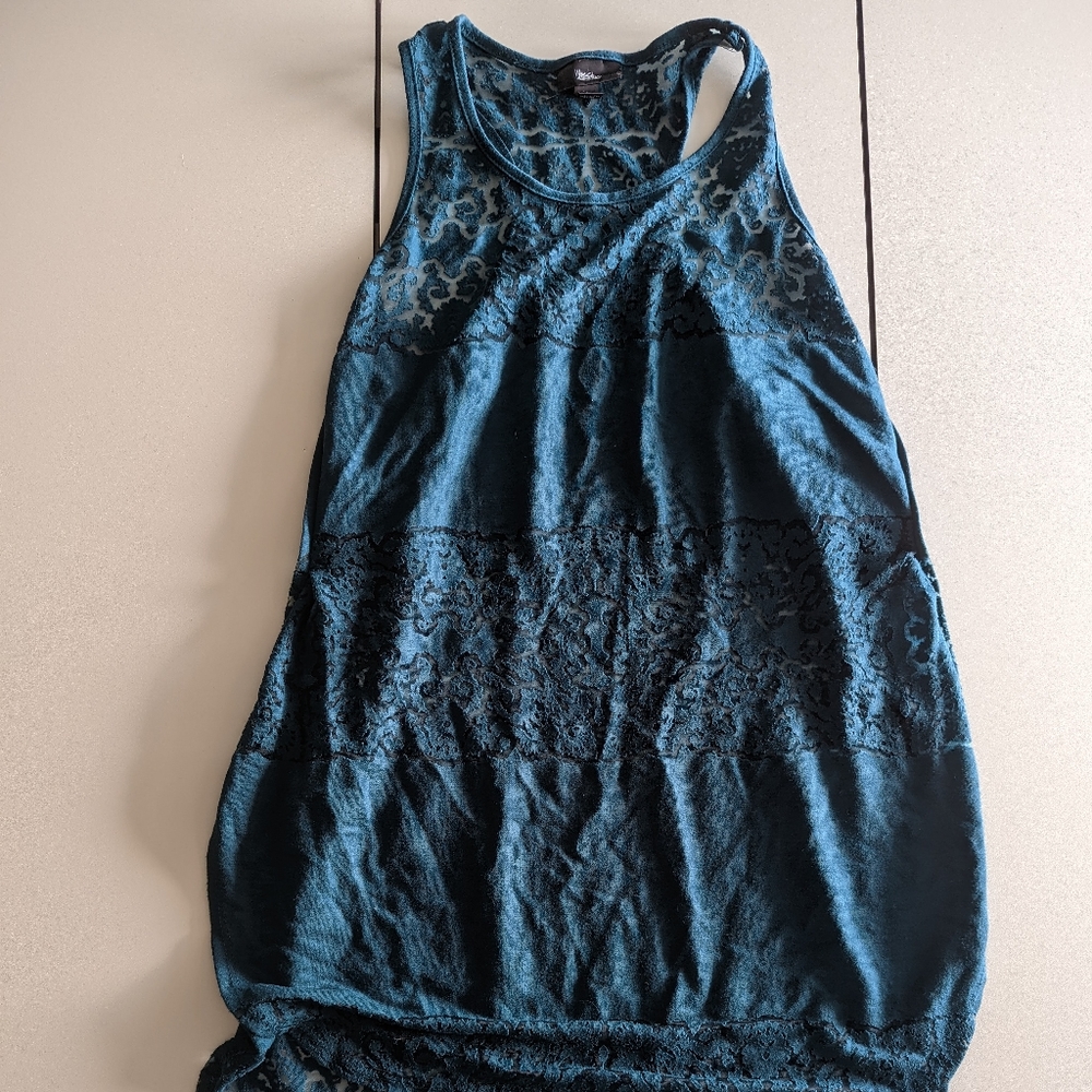 Teal Hi-Low Tank Top